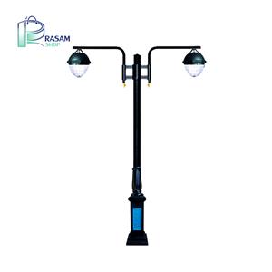 پایه چراغ دو شاخه مدل آفتابگردان رسام صنعت