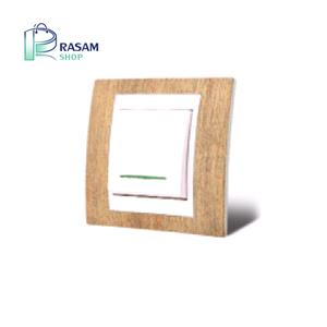 کلید تک پل سفید طلایی مدل سیلور دلند الکتریک