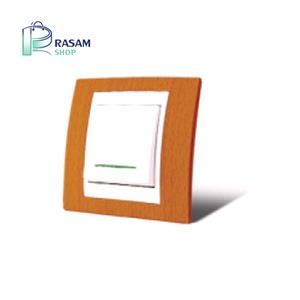 کلید تک پل طرح چوب ماهاگونی مدل سیلور دلند الکتریک