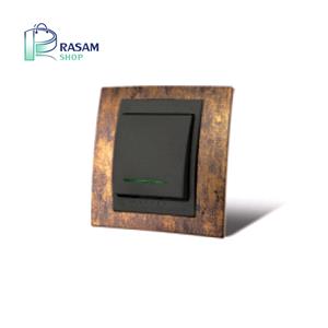 کلید تک پل کلاسیک مشکی مدل سیلور دلند الکتریک