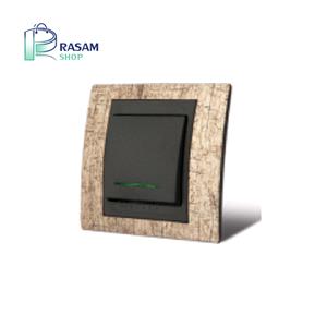 کلید تک پل برنزه مدل سیلور دلند الکتریک