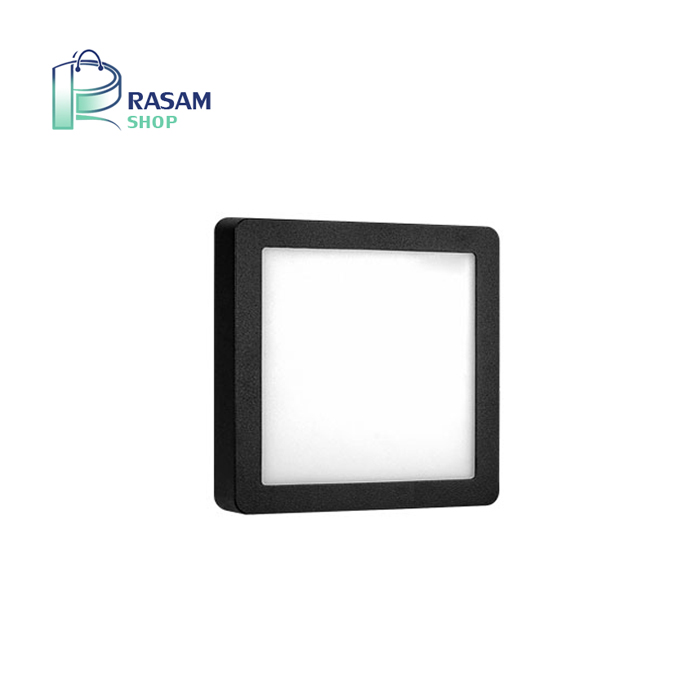 چراغ روکار رونا 15 در 15 روکار 20 وات بدنه مشکی پارس شعاع توس