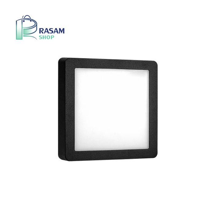 چراغ روکار رونا 20 در 20 روکار 30 وات بدنه مشکی پارس شعاع توس